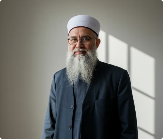 den viser et bilde av en imam